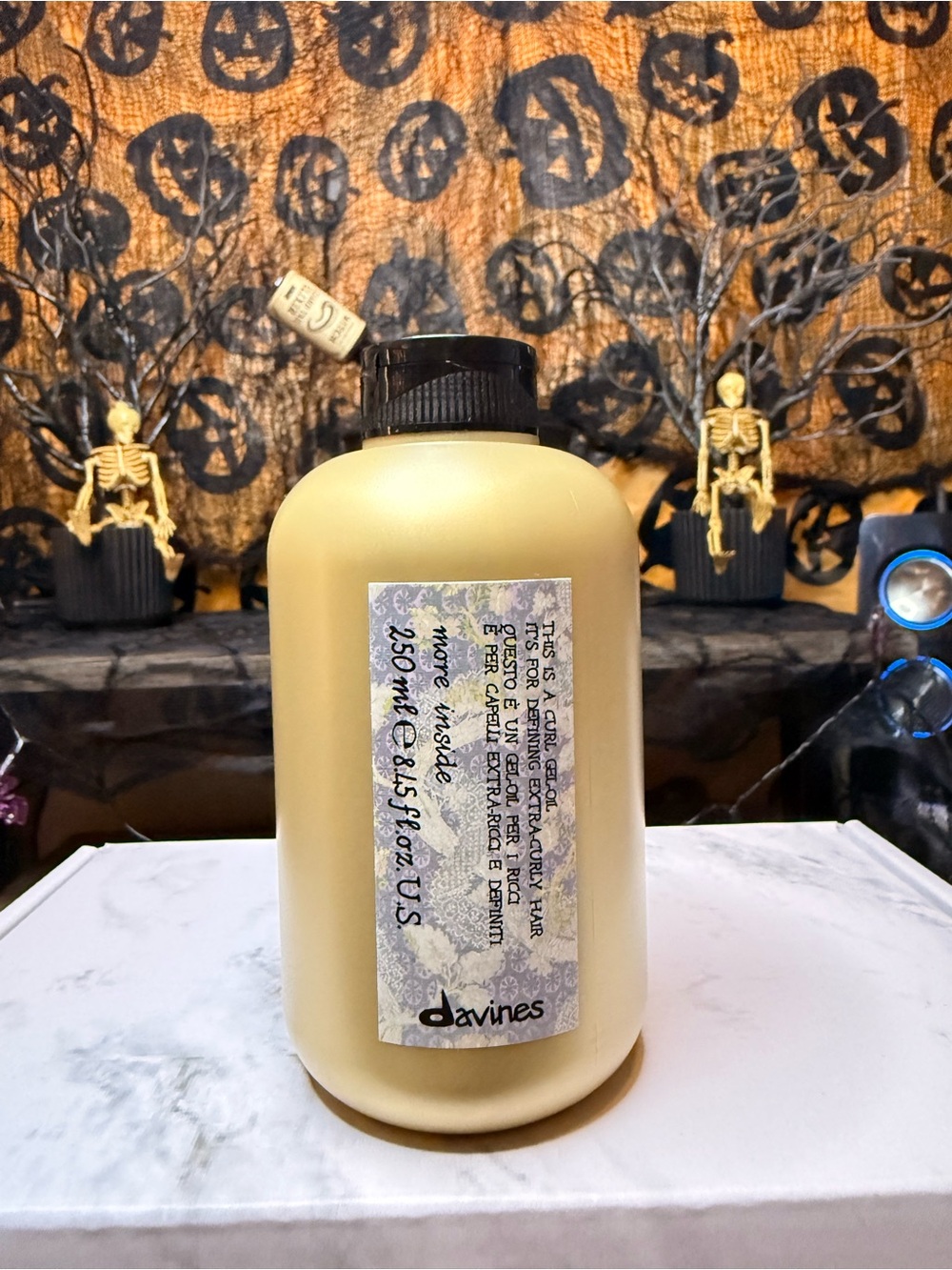 Davines curl gel oil